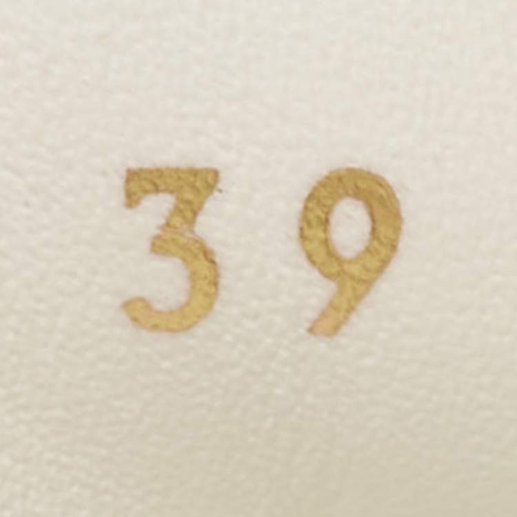 Pre Owned Louis Vuitton White Leather and Monogram PVC Time Out Sneakers Size 39