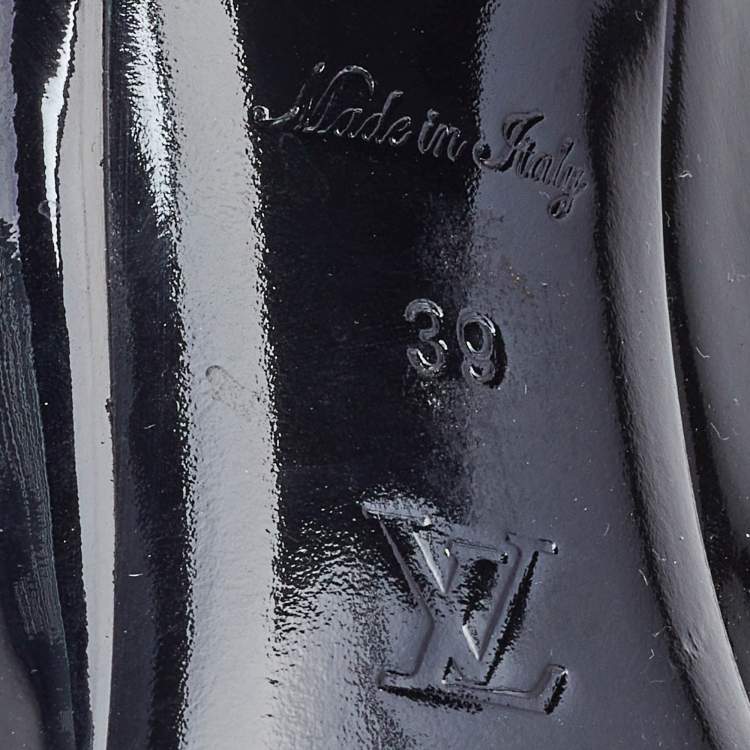 Pre Owned Louis Vuitton Black Patent Leather Madeleine Pumps Size 39