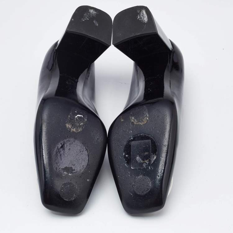 Pre Owned Louis Vuitton Black Patent Leather Madeleine Pumps Size 39