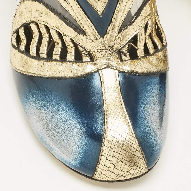 Pre Owned Louis Vuitton Multicolor Infrarouge Glazed Leather Queen Of Hearts Booties Size 38