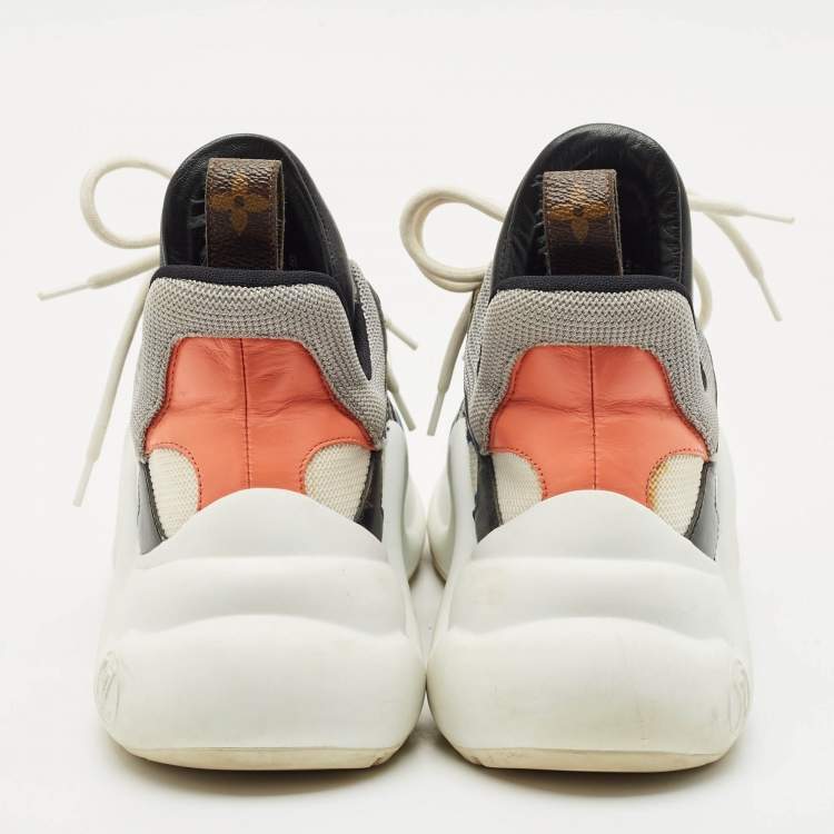Pre Owned Louis Vuitton Multicolor Leather and Mesh LV Archlight Sneakers Size 38