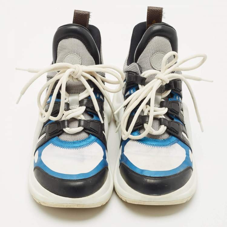 Pre Owned Louis Vuitton Multicolor Leather and Mesh LV Archlight Sneakers Size 38