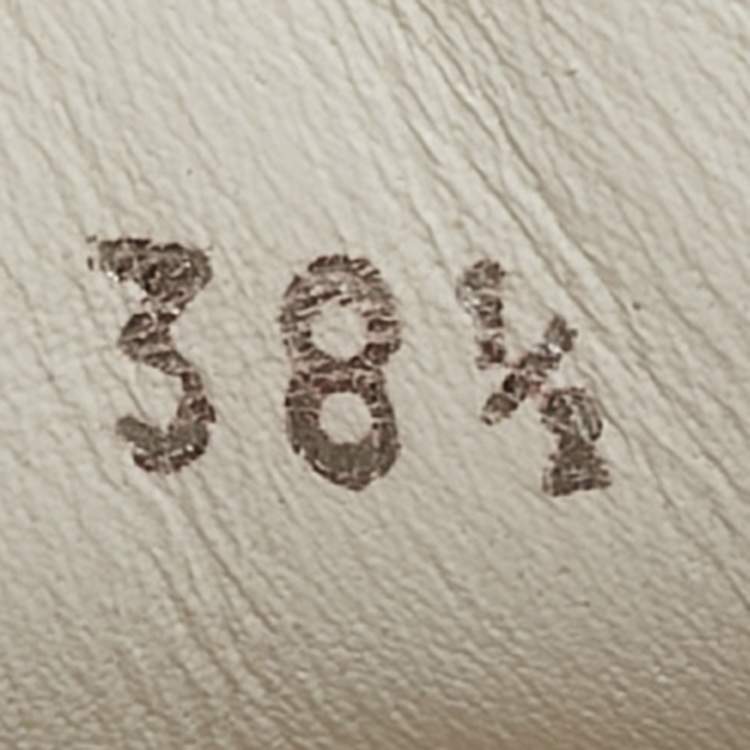 Pre Owned Louis Vuitton Beige Monogram Denim and Leather Lous Sneakers Size 38.5