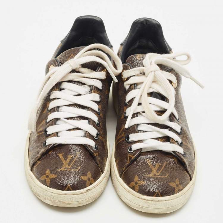 Pre Owned Louis Vuitton Monogram Canvas Frontrow Sneakers Size 36