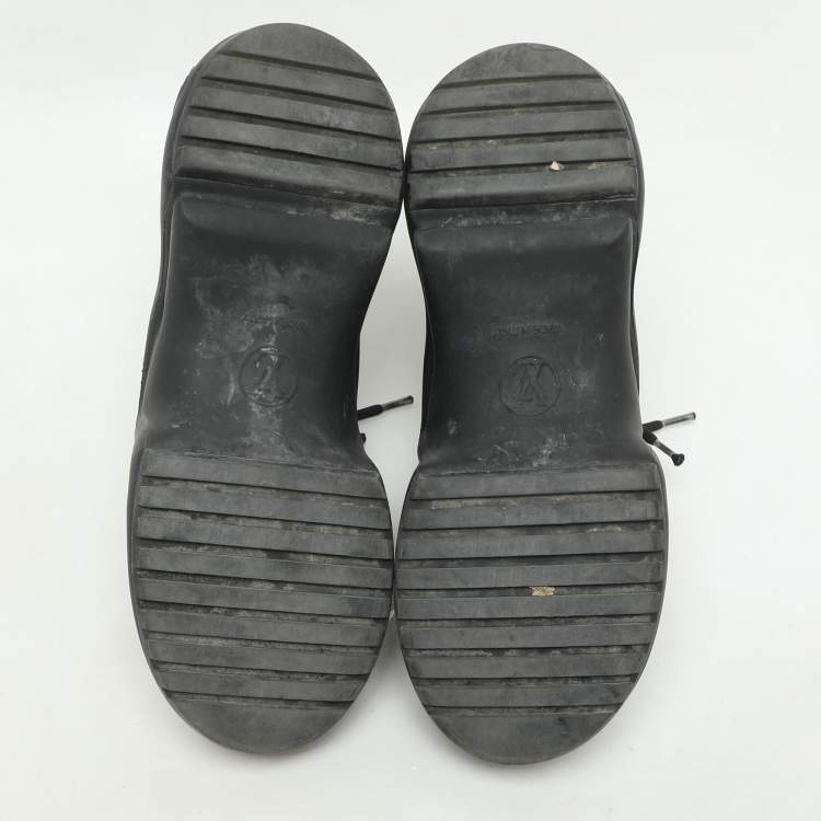 Pre Owned Louis Vuitton Black/Brown Satin, Mesh, Leather and Monogram Canvas Archlight Low-Top Sneakers Size 38