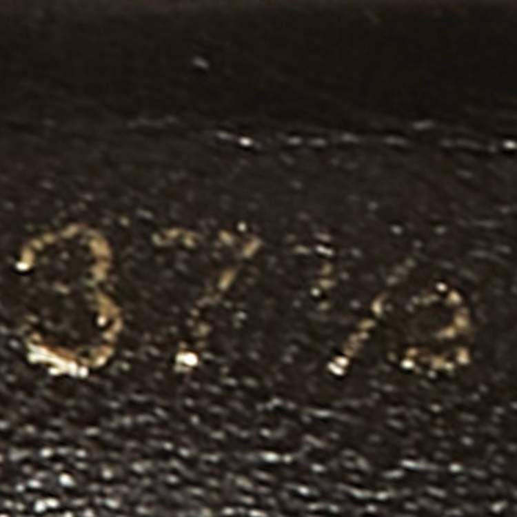 Pre Owned Louis Vuitton Brown Monogram Mini Lin Canvas Debbie Ballet Flats Size 37.5