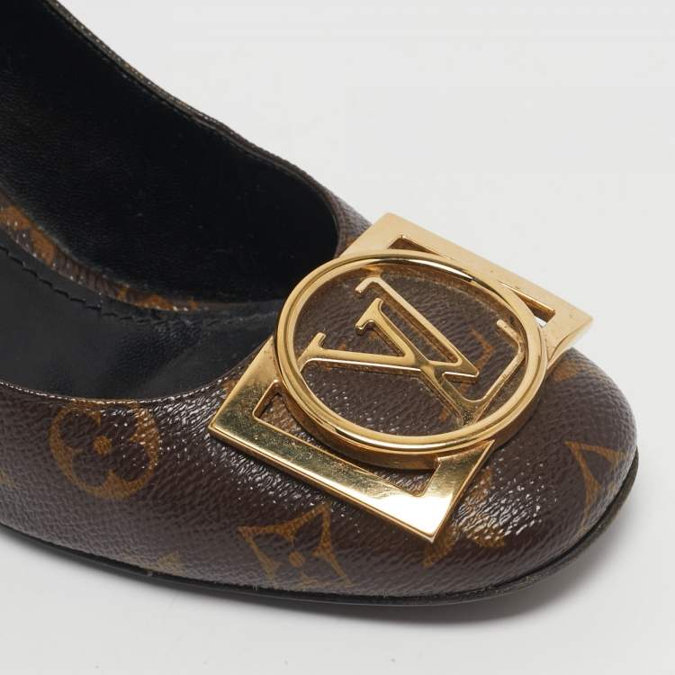 Pre Owned Louis Vuitton Monogram Canvas Madeleine Pumps Size 39