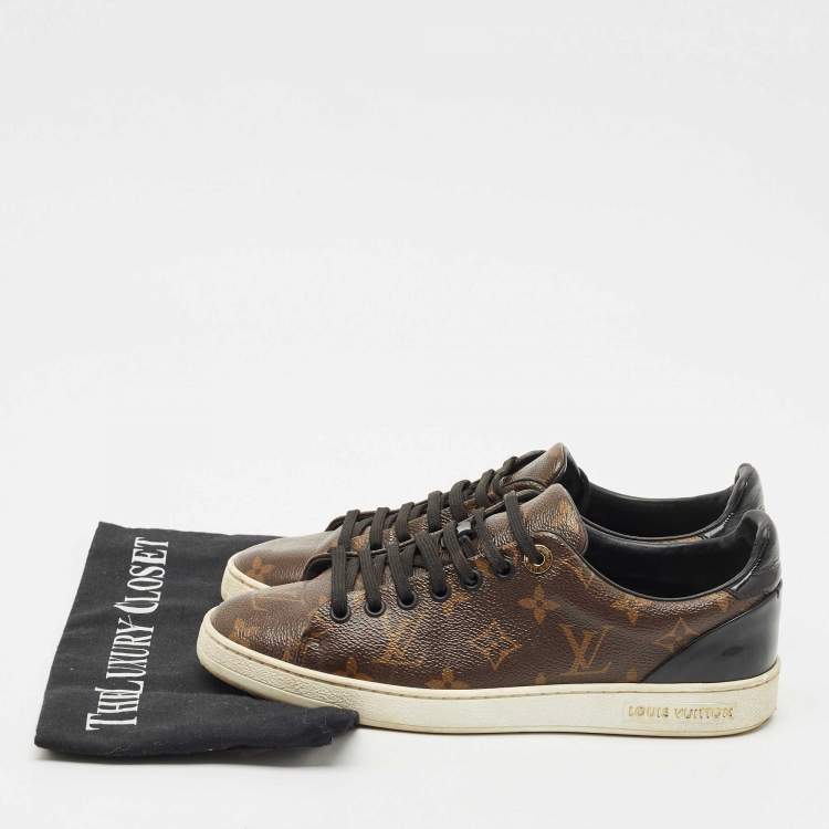 Pre Owned Louis Vuitton Monogram Canvas Frontrow Sneakers Size 37.5