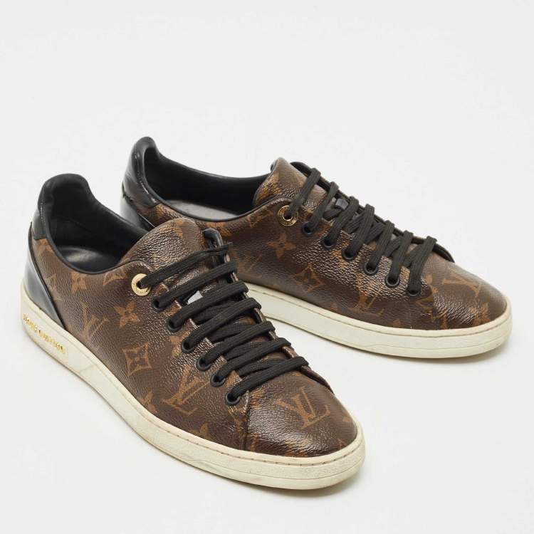 Pre Owned Louis Vuitton Monogram Canvas Frontrow Sneakers Size 37.5
