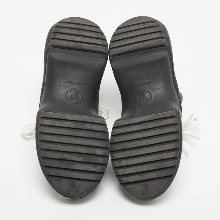 Pre Owned Louis Vuitton Tricolor Leather and Monogram Canvas Archlight Sneakers Size 38