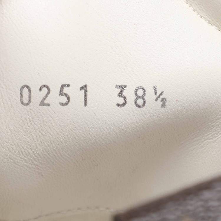 Pre Owned Louis Vuitton Grey/Silver Technical Nylon and Leather Archlight Sneakers Size 38.5