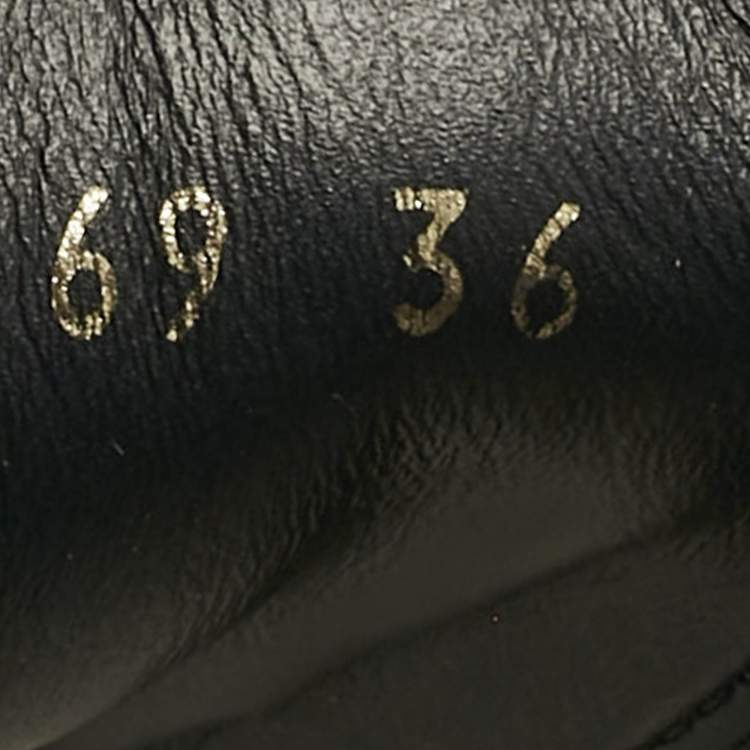 Pre Owned Louis Vuitton Brown/Black Monogram Canvas and Patent Leather Frontrow Sneakers Size 36
