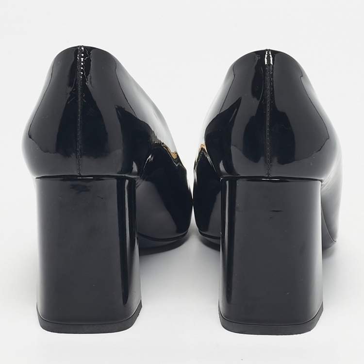 Pre Owned Louis Vuitton Black Patent Leather Madeleine Pumps Size 39