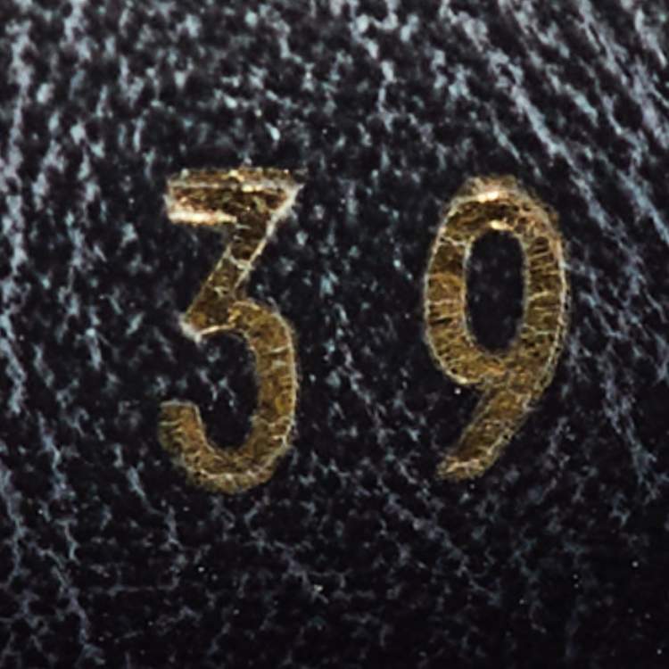 Pre Owned Louis Vuitton Black Leather Stellar Low Top Sneakers Size 39