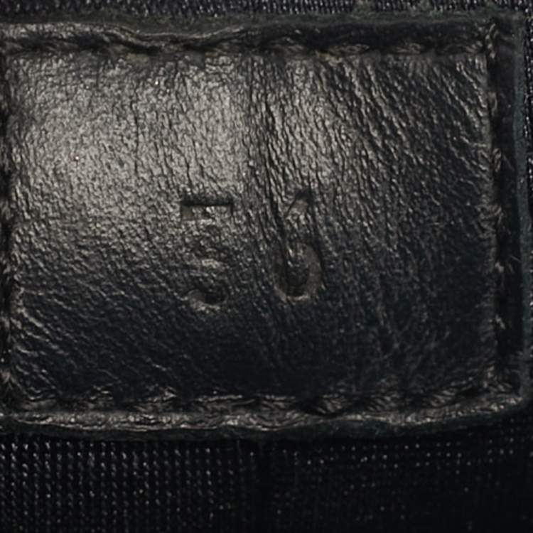 Pre Owned Louis Vuitton Black Leather and Mesh Aftergame Low Top Sneakers Size 36