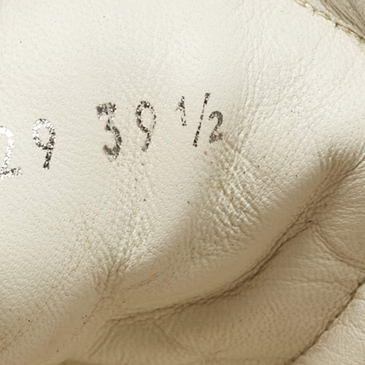 Pre Owned Louis Vuitton White Monogram Canvas and Leather Archlight Low Top Sneakers Size 39.5