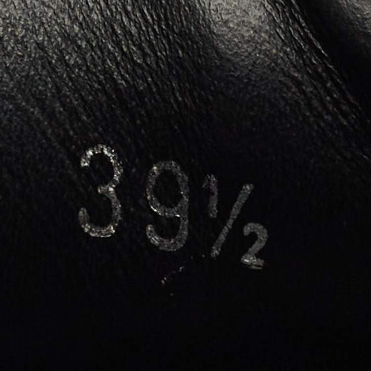 Pre Owned Louis Vuitton Black Leather and Mesh Run Away Sneakers Size 39.5