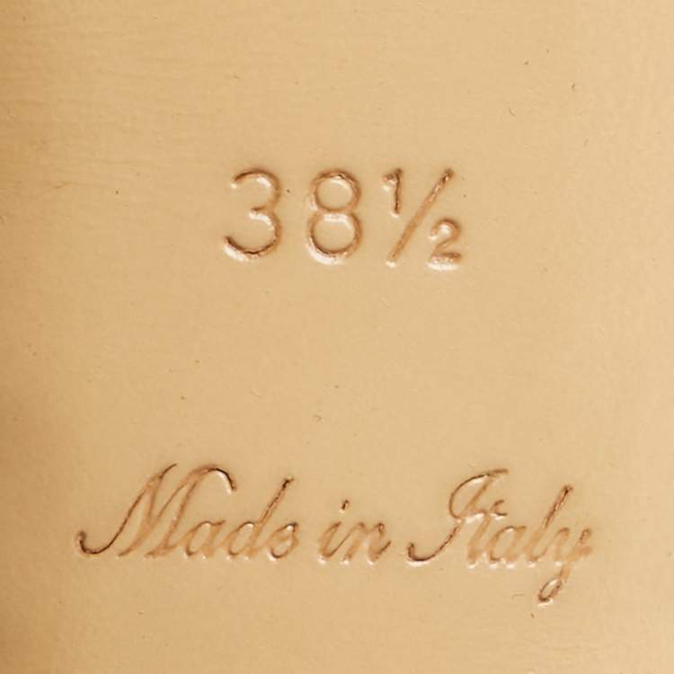 Pre Owned Louis Vuitton Blue Denim Malibu Slide Sandals Size 38.5