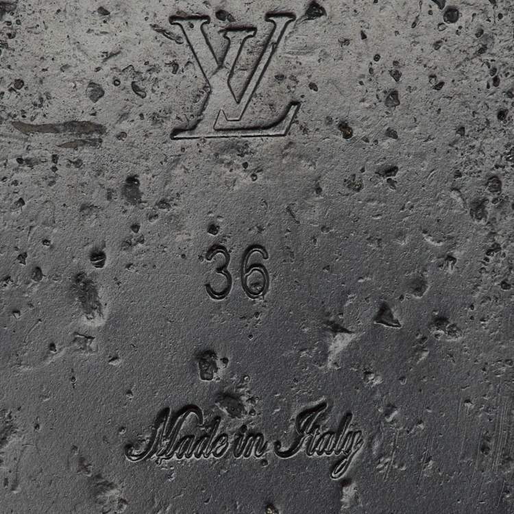 Pre Owned Louis Vuitton Monogram Canvas Bom Dia Flat Sandals Size 36