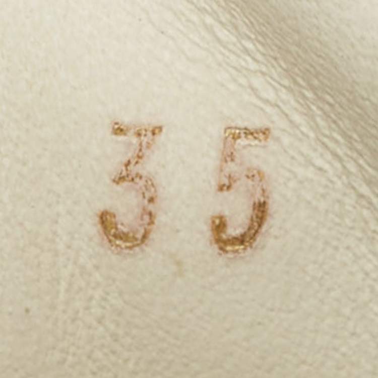 Pre Owned Louis Vuitton White/Brown Monogram Canvas and Leather Run Away Low Top Sneakers Size 35