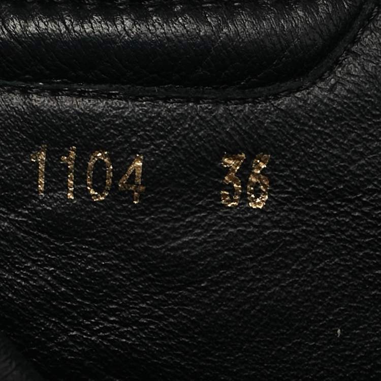 Pre Owned Louis Vuitton Black Monogram Suede Lace Up Sneakers Size 36