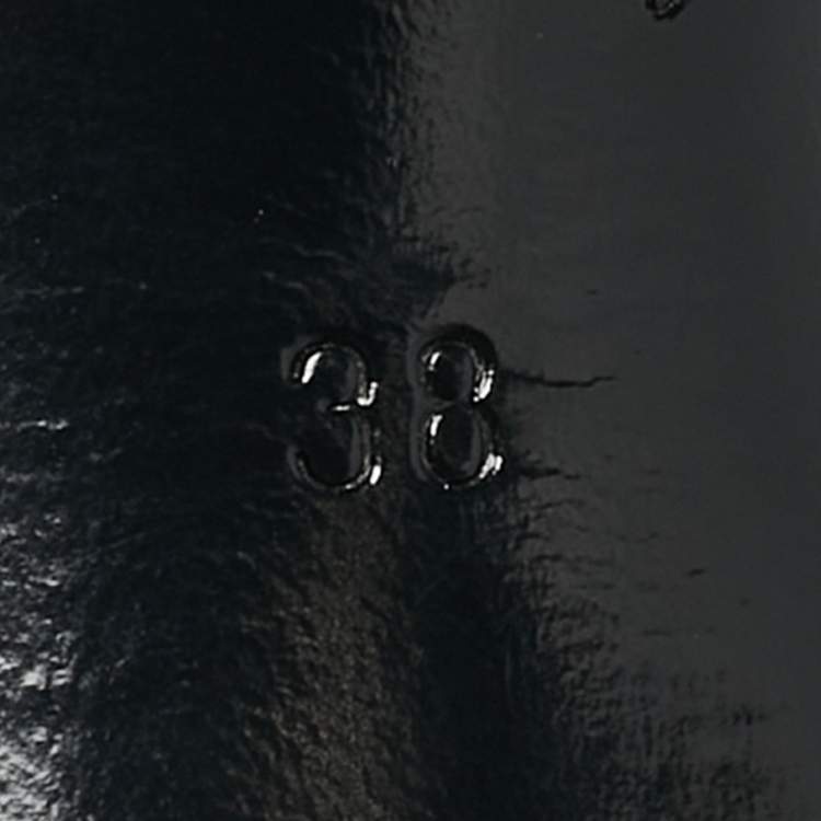 Pre Owned Louis Vuitton Black Suede Ankle Strap Platform Sandals Size 38