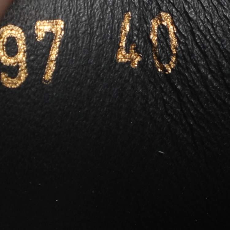 Pre Owned Louis Vuitton Black/Brown Mesh and Monogram Canvas Run Away Sneakers Size 40