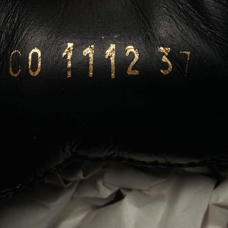 Pre Owned Louis Vuitton Black Monogram Satin and Suede Low Top Sneakers Size 37