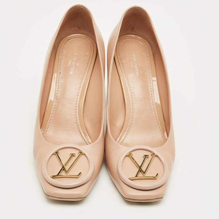 Pre Owned Louis Vuitton Beige Leather Madeleine Pumps Size 39