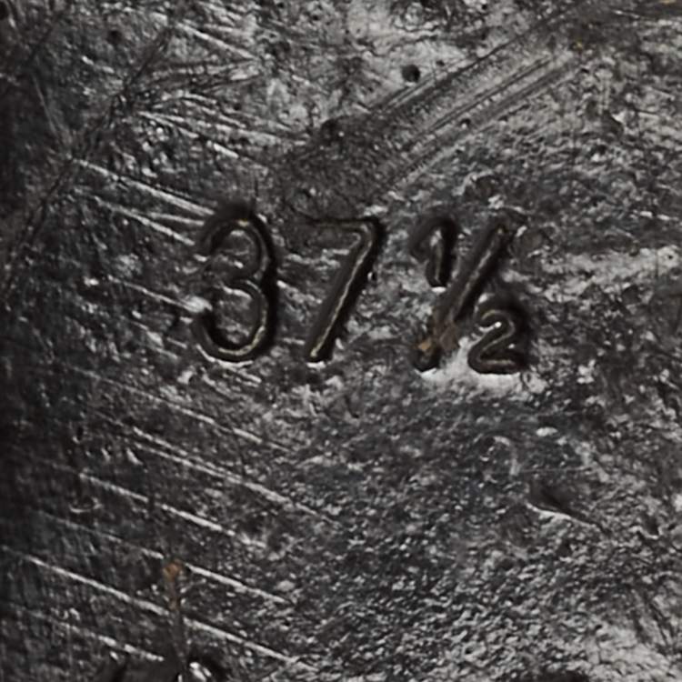 Pre Owned Louis Vuitton Sloane Size 37.5 Burgundy Patent Leather Ballet Flats