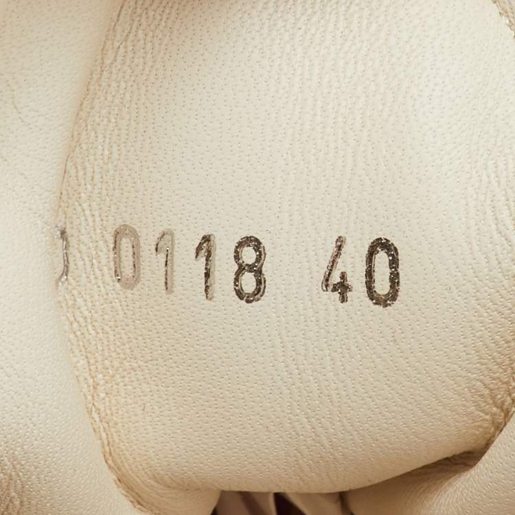 Pre Owned Louis Vuitton Archlight Size 40 Multicolor Fabric and Leather Lace Up Sneakers