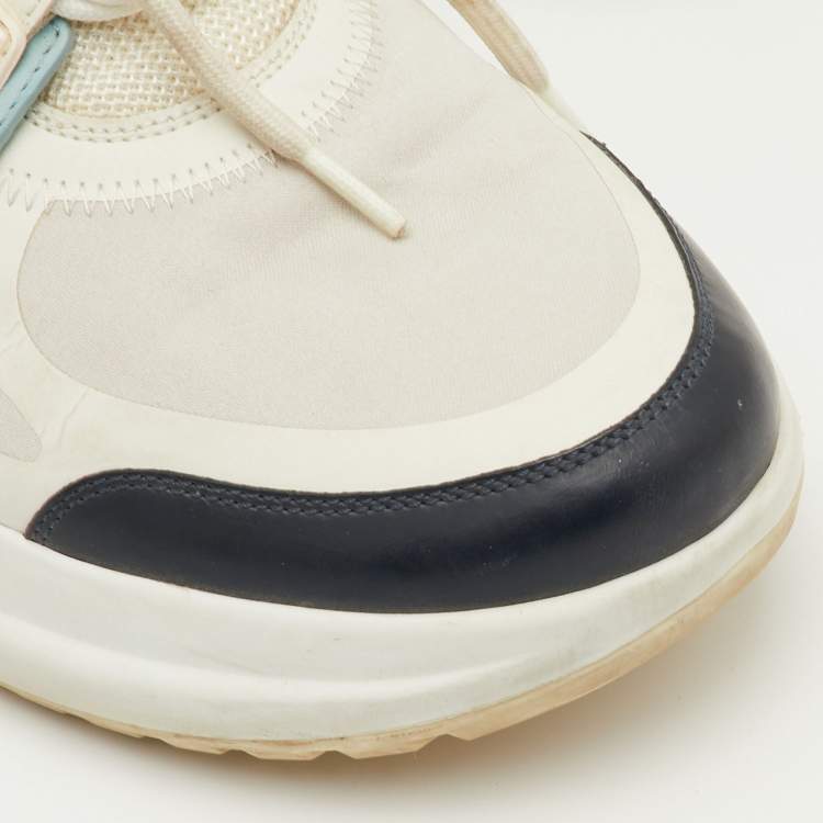 Pre Owned Louis Vuitton Archlight Size 40 Multicolor Fabric and Leather Lace Up Sneakers