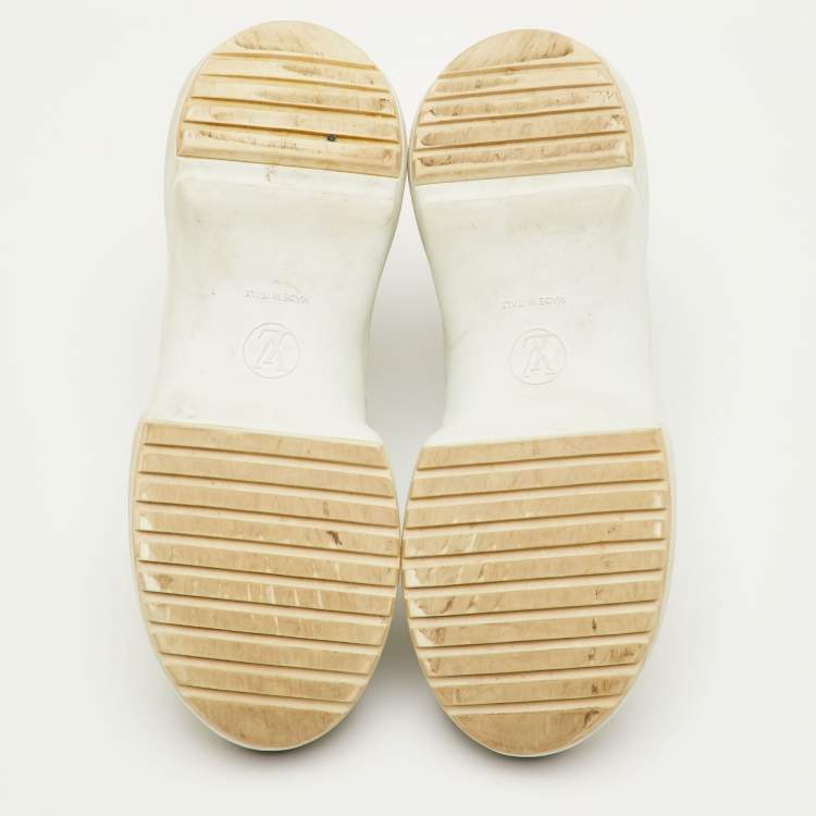 Pre Owned Louis Vuitton Archlight Size 40 Multicolor Fabric and Leather Lace Up Sneakers