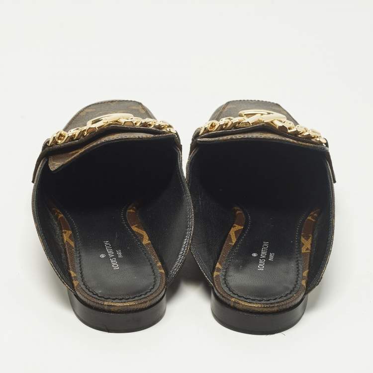 مملوكة مسبقًا Louis Vuitton Upper Case Size 39 Monogram Canvas Flat Mules