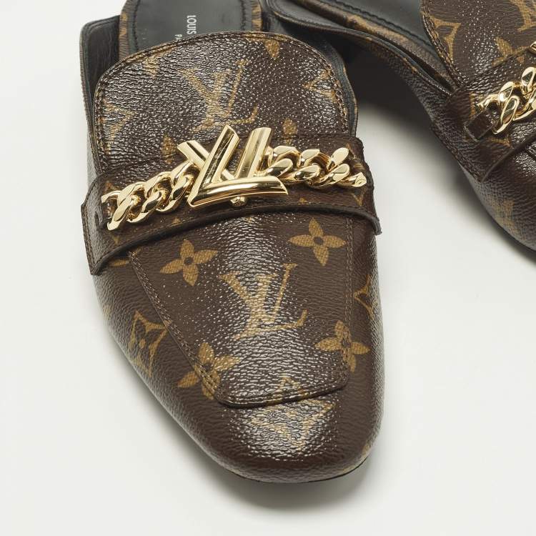 مملوكة مسبقًا Louis Vuitton Upper Case Size 39 Monogram Canvas Flat Mules
