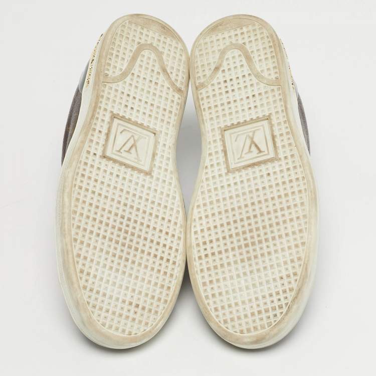 مملوكة مسبقًا Louis Vuitton Frontrow Size 36 Brown/Black Coated Canvas and Patent Leather Low Top Sneakers