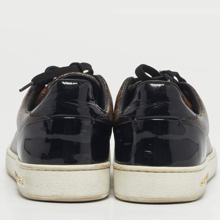 مملوكة مسبقًا Louis Vuitton Frontrow Size 36 Brown/Black Coated Canvas and Patent Leather Low Top Sneakers