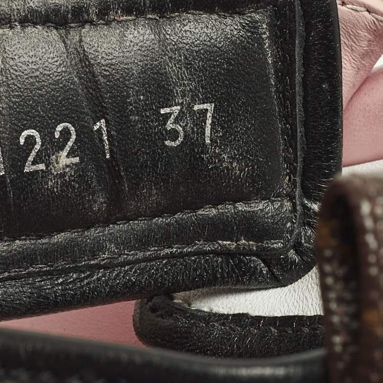 Pre Owned Louis Vuitton Pool Pillow Size 37 Pink Leather Flat Sandals