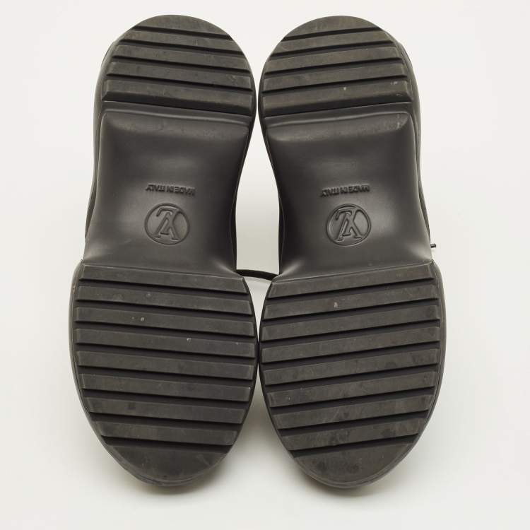 مملوكة مسبقًا حذاء رياضي لوي فيتون "ارشليت" جلد أسود وكانفاس مونوغرامي مقاس 36