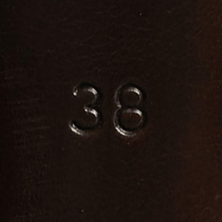 Pre Owned Louis Vuitton Oh Really! Size 38 Burgundy Patent Leather Peep Toe Pumps