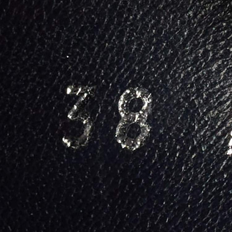 Pre Owned Louis Vuitton Pool Pillow Size 38 Navy Blue Monogram Neoprene Flat Slide