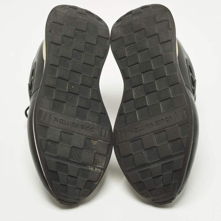 مملوكة مسبقًا Louis Vuitton Run Away Size 37 Black/Brown Leather and Mesh Low Top Sneakers