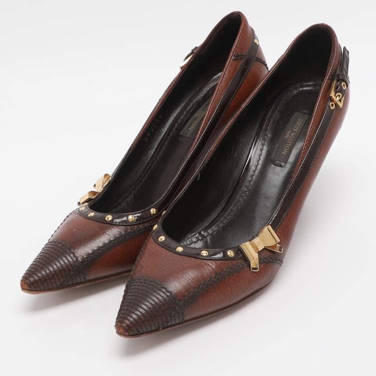 مملوكة مسبقًا Louis Vuitton Size 37 Brown Leather Pumps
