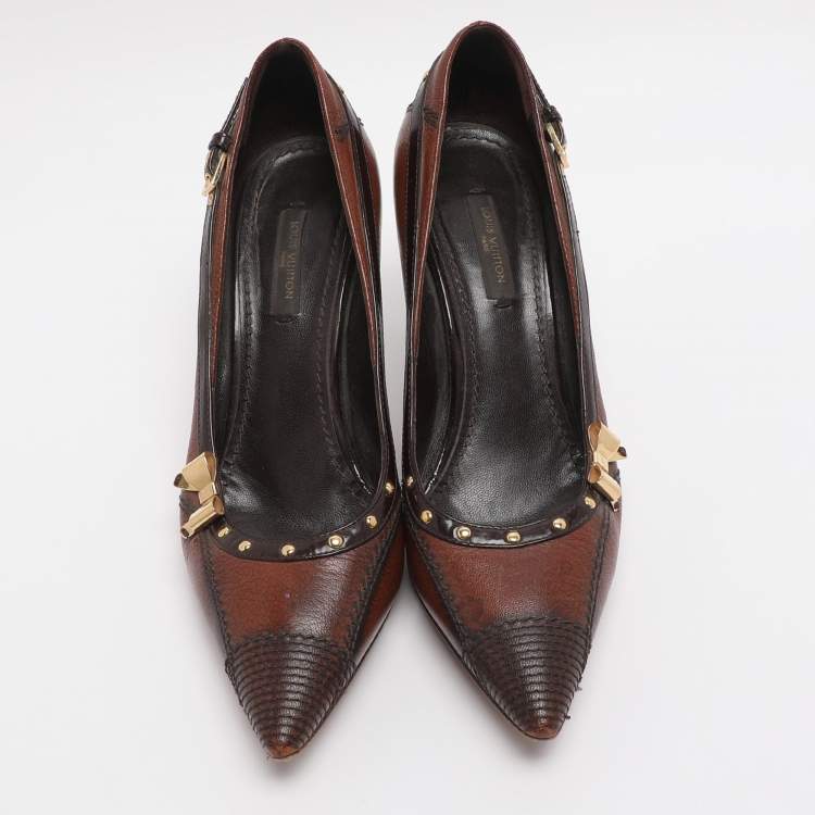 مملوكة مسبقًا Louis Vuitton Size 37 Brown Leather Pumps