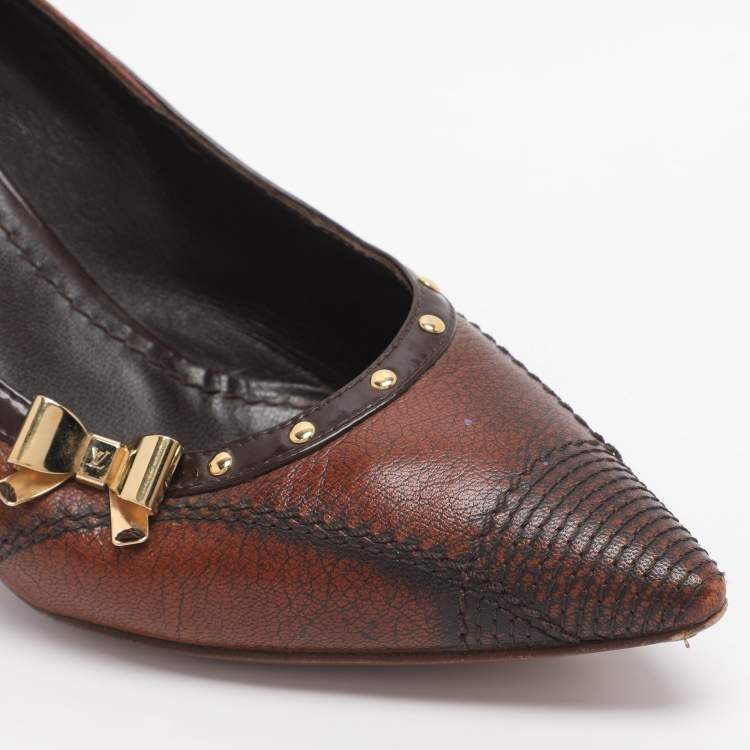 مملوكة مسبقًا Louis Vuitton Size 37 Brown Leather Pumps