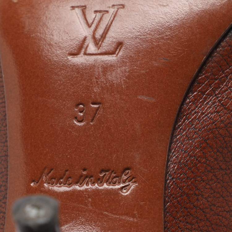 مملوكة مسبقًا Louis Vuitton Size 37 Brown Leather Pumps