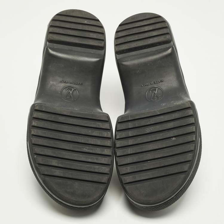 Pre Owned Louis Vuitton Size  39 Black Patent Leather SS Open Toe Casual Sandals 