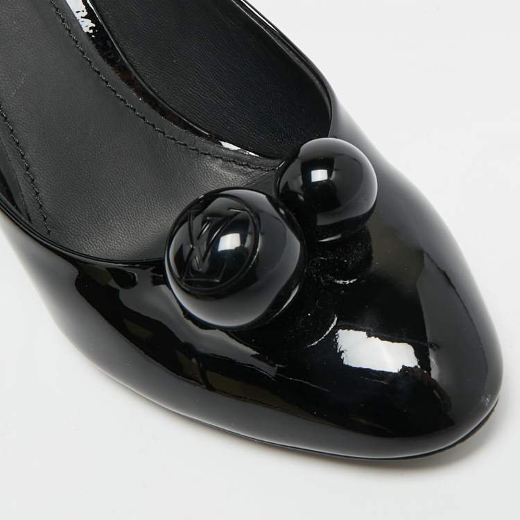 Pre Owned Louis Vuitton Size 40 Black Patent Leather Betty Pumps 