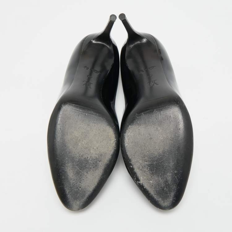 Pre Owned Louis Vuitton Size 40 Black Patent Leather Betty Pumps 
