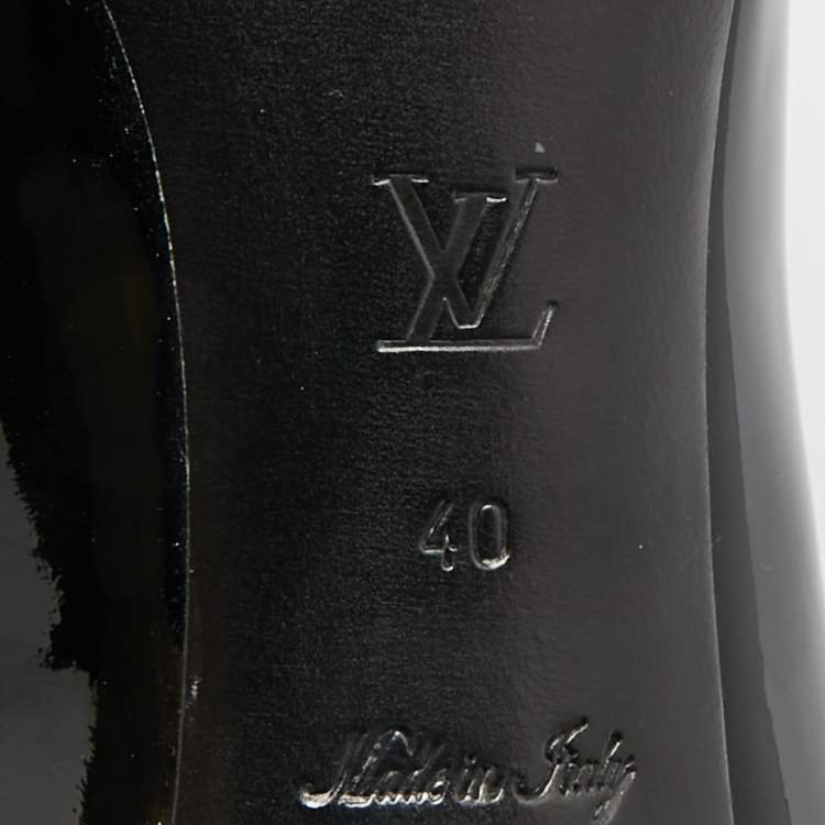 Pre Owned Louis Vuitton Size 40 Black Patent Leather Betty Pumps 
